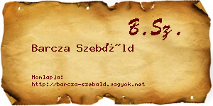 Barcza Szebáld névjegykártya